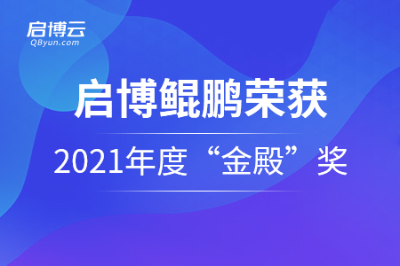 啟博云·鯤鵬榮獲2021年度“金殿”最佳零售技術解決方案獎！