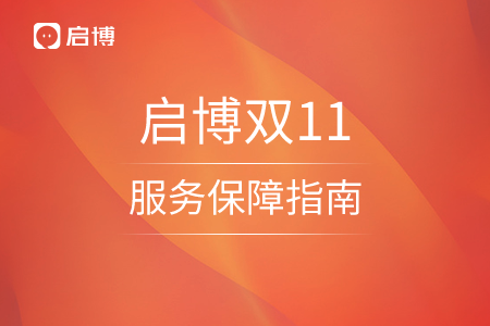 啟博雙11服務(wù)保障指南